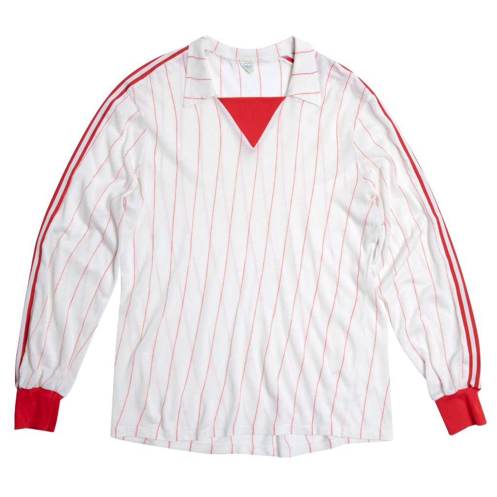Adidas (Germany) Collegiate V-Insert Double Knit Stripe Jersey : L